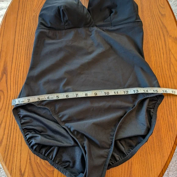 Magic Suit Black 1-Piece Halter Style Swimsuit, Size 12 - NEW - Picture 5 of 9